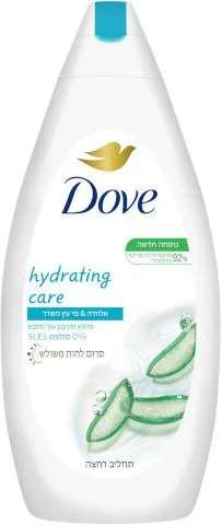 Dove- תחליב רחצה אלוורה ומי עץ שדר – נפח 750 מ"ל