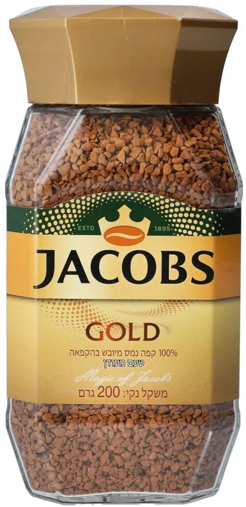 ג'ייקובס גולד קפה נמס 200 גרם