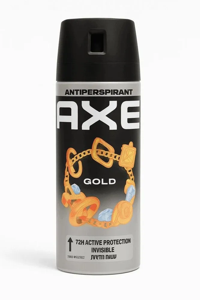 דאודורנט ספריי לגבר Axe Gold בנפח 150 מ"ל