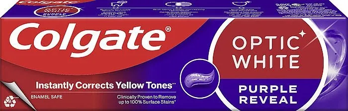 משחת שיניים Colgate אופטיק וויט סגול – 75 מ"ל