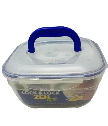 קופסת פלסטיק עם ידית נשיאה 4 ליטר Lock & Lock