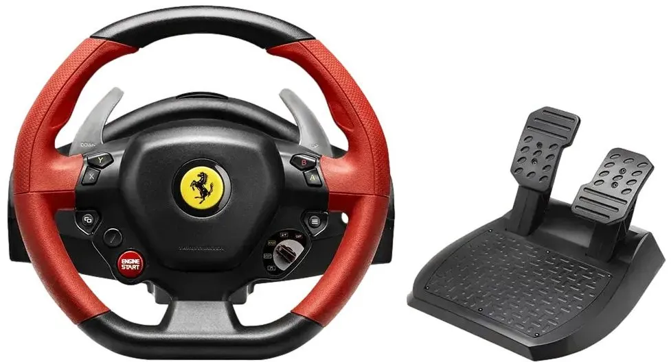 הגה מירוצים עם דוושות Thrustmaster Ferrari 458 Spider – עבור Xbox One