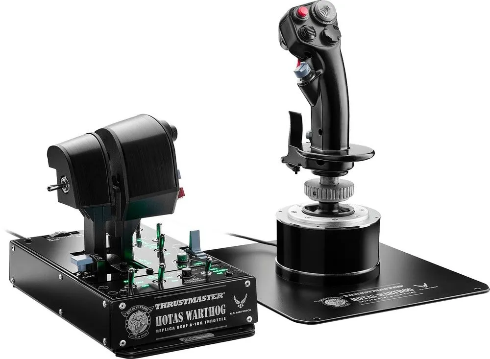 בקר סימולטור טיסה Thrustmaster Hotas Warthog הכולל לוח בקרה, מצערות וג'ויסטיק
