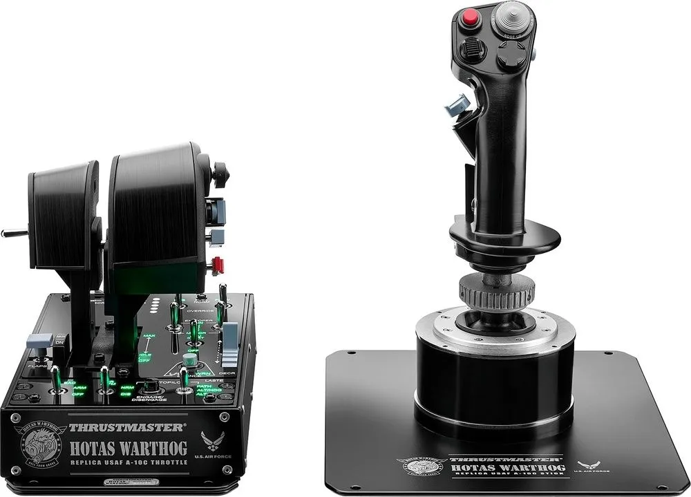 בקר סימולטור טיסה Thrustmaster Hotas Warthog הכולל לוח בקרה, מצערות וג'ויסטיק