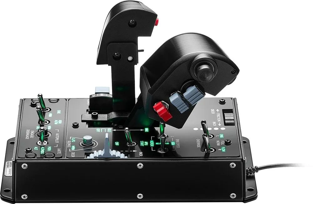 בקר סימולטור טיסה Thrustmaster Hotas Warthog הכולל לוח בקרה, מצערות וג'ויסטיק