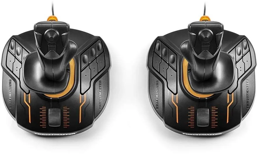 שני בקרי טיסה (ימין ושמאל) Thrustmaster T-16000M FCS
