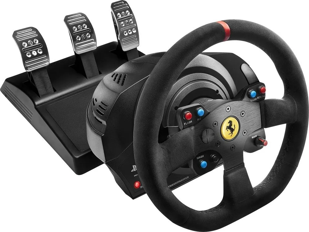 הגה מרוצים Thrustmaster T300 Ferrari עבור PlayStation4 ול-PlayStation3 (תואם גם ל-PC)
