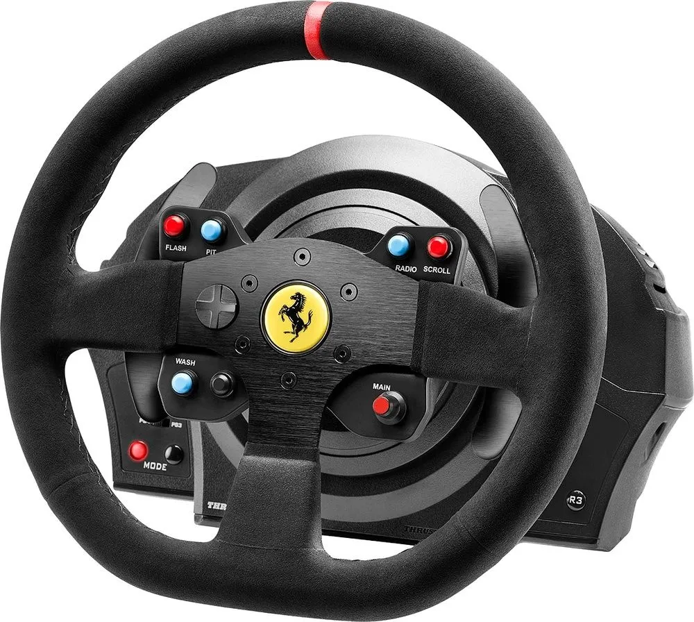 הגה מרוצים Thrustmaster T300 Ferrari עבור PlayStation4 ול-PlayStation3 (תואם גם ל-PC)