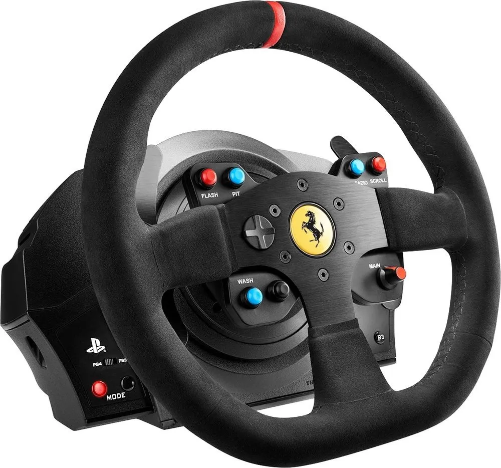 הגה מרוצים Thrustmaster T300 Ferrari עבור PlayStation4 ול-PlayStation3 (תואם גם ל-PC)
