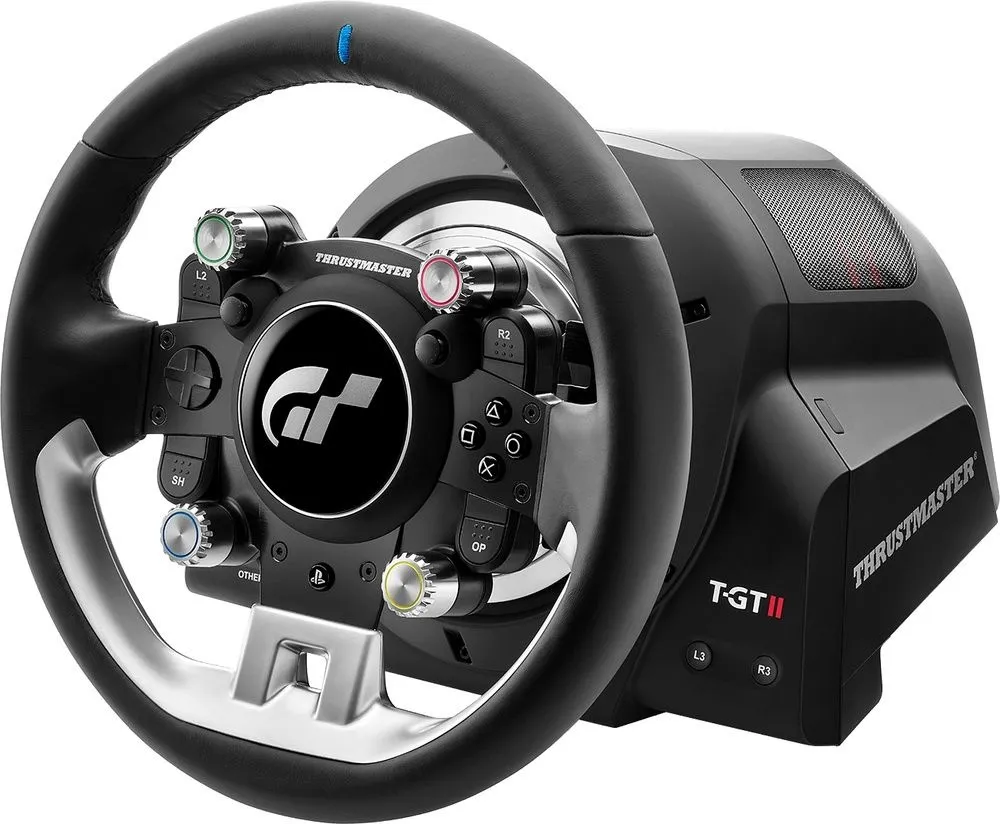 הגה מירוצים עם דוושות מהדורת Thrustmaster T-GTII Gran Turismo למחשב ול- PS4/PS5