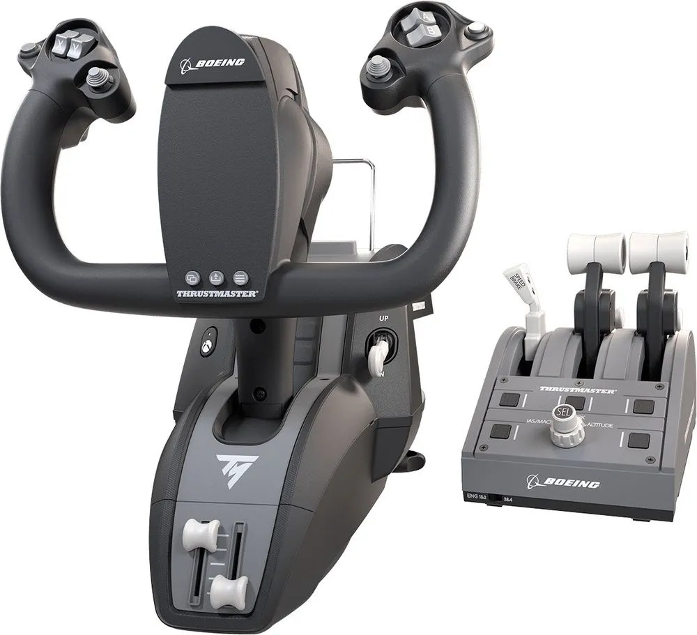 ג'ויסטיק ומצערת טיסה – Thrustmaster TCA Yoke Boeing Edition למחשב ול-Xbox