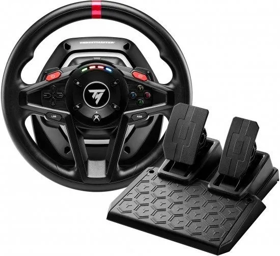 הגה מרוצים עם היזון חוזר ודוושות מגנטיות Thrustmaster T128X למחשב ול-Xbox