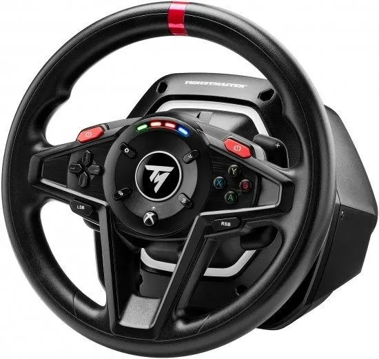 הגה מרוצים עם היזון חוזר ודוושות מגנטיות Thrustmaster T128X למחשב ול-Xbox