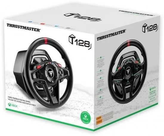 הגה מרוצים עם היזון חוזר ודוושות מגנטיות Thrustmaster T128X למחשב ול-Xbox