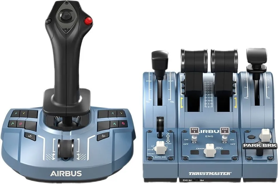 ג'ויסטיק ומצערת טיסה – Thrustmaster TCA Captain Pack X Airbus Edition למחשב PC ול-Xbox