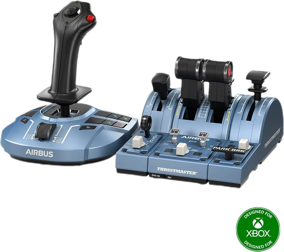 ג'ויסטיק ומצערת טיסה – Thrustmaster TCA Captain Pack X Airbus Edition למחשב PC ול-Xbox