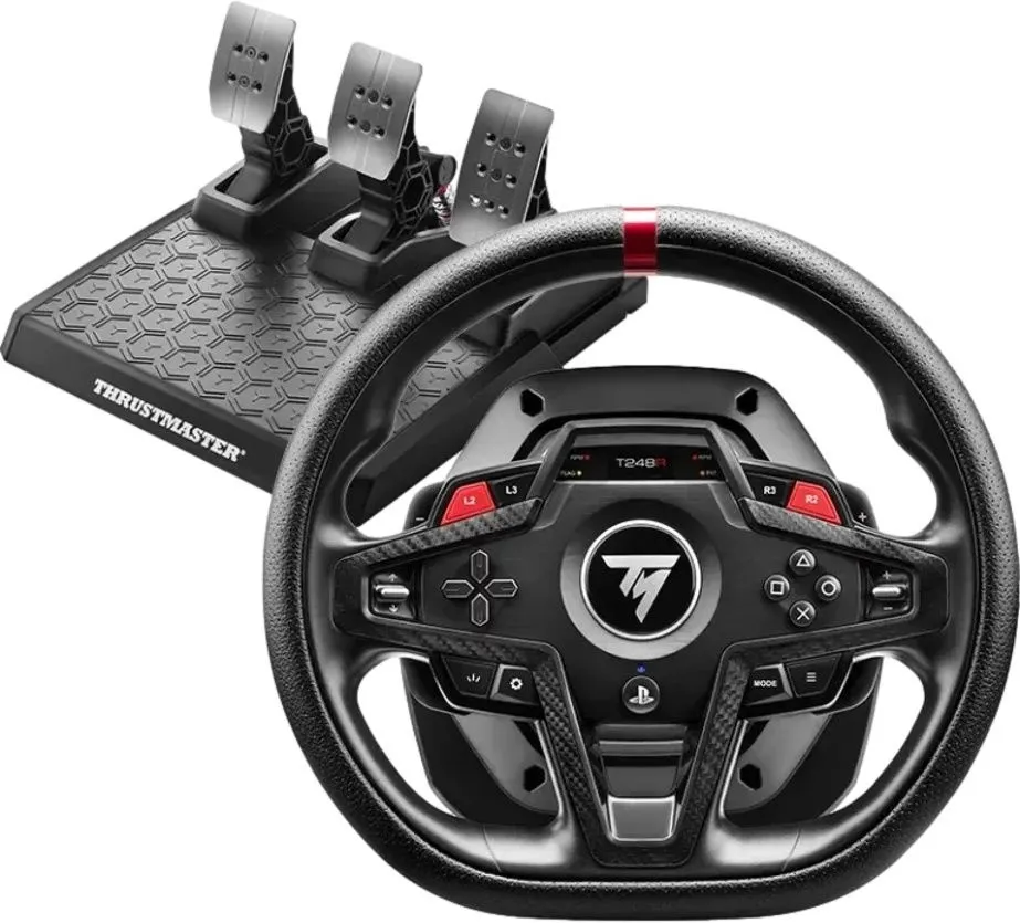 סט T248R הגה ודוושות מבית Thrustmaster – מתאים ל-PC/PS4/PS5