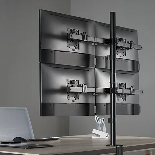 זרוע שולחנית ל-4 מסכי מחשב בגודל 17"-32" אינץ' Lumi LDT57-C04