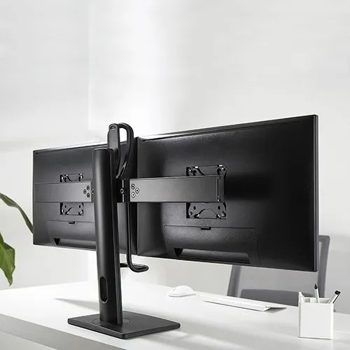 זרוע שולחנית כפולה למסכי מחשב בגודל 17"-27" אינץ' Lumi LDT41-T02
