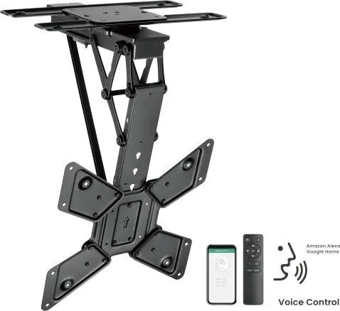 מתקן תלייה תקרתי חשמלי למסכים בגודל 23"-65" אינץ' Lumi PLB-M0544DS