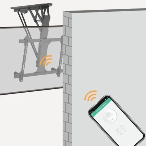 מתקן תלייה תקרתי חשמלי למסכים בגודל 32"-70" אינץ' Lumi PLB-M0546AI