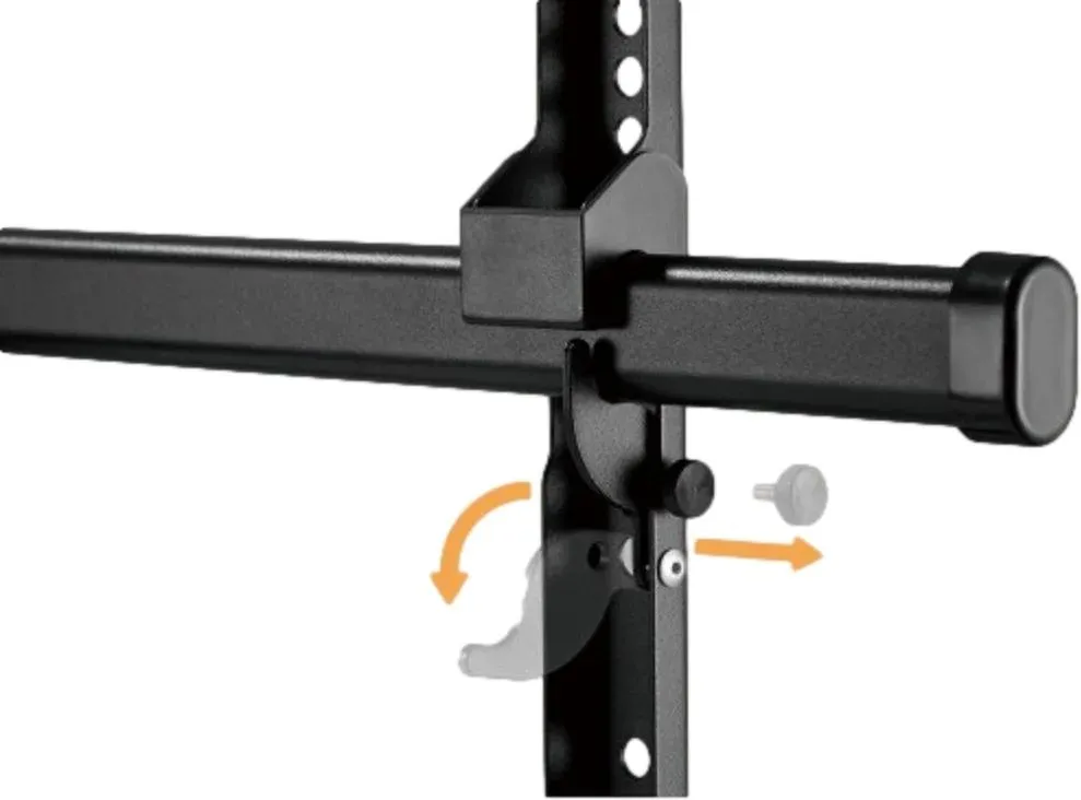 זרוע קיר דו מפרקית לטלויזיה בגודל 43"-90" אינץ' Lumi LPA49-486XLD