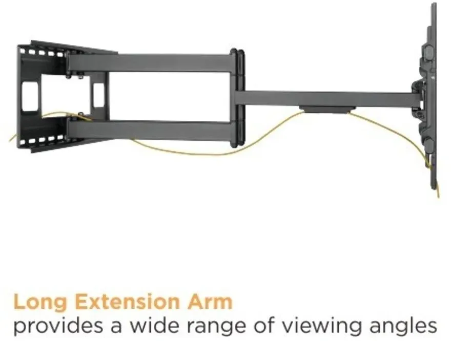 זרוע קיר דו מפרקית לטלויזיה בגודל 43"-90" אינץ' Lumi LPA49-486XLD