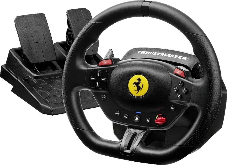 סט T98 Ferrari 296 GTB הגה ודוושות מבית Thrustmaster – מתאים ל-PC/PS4/PS5