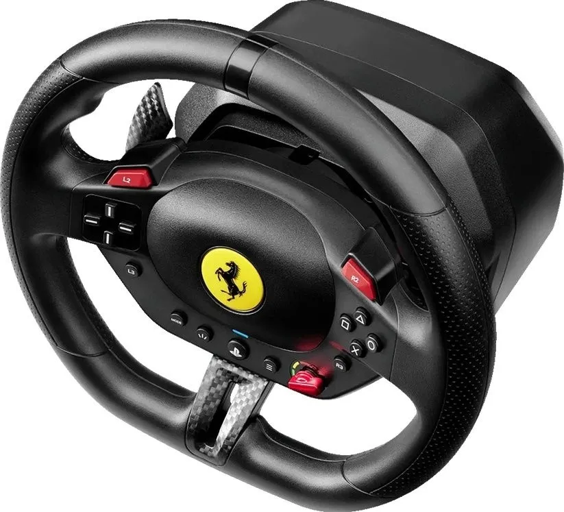 סט T98 Ferrari 296 GTB הגה ודוושות מבית Thrustmaster – מתאים ל-PC/PS4/PS5