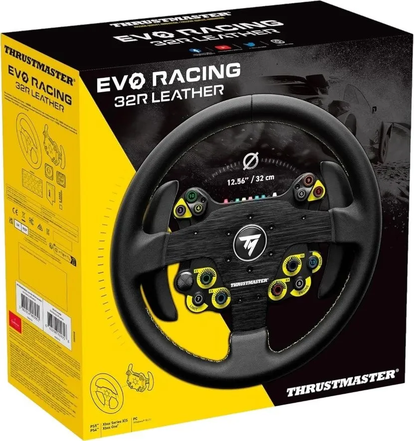 חישוק הגה Thrustmaster EVO Racing 32R Leather