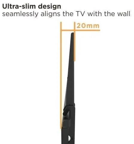 מתקן תלייה קבוע לטלויזיה בגודל 37"-86" אינץ' Lumi KL32-46F
