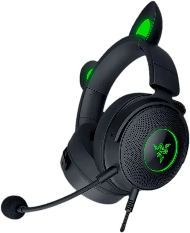 אוזניות גיימינג Razer Kraken Kitty V2 Pro בצבע שחור