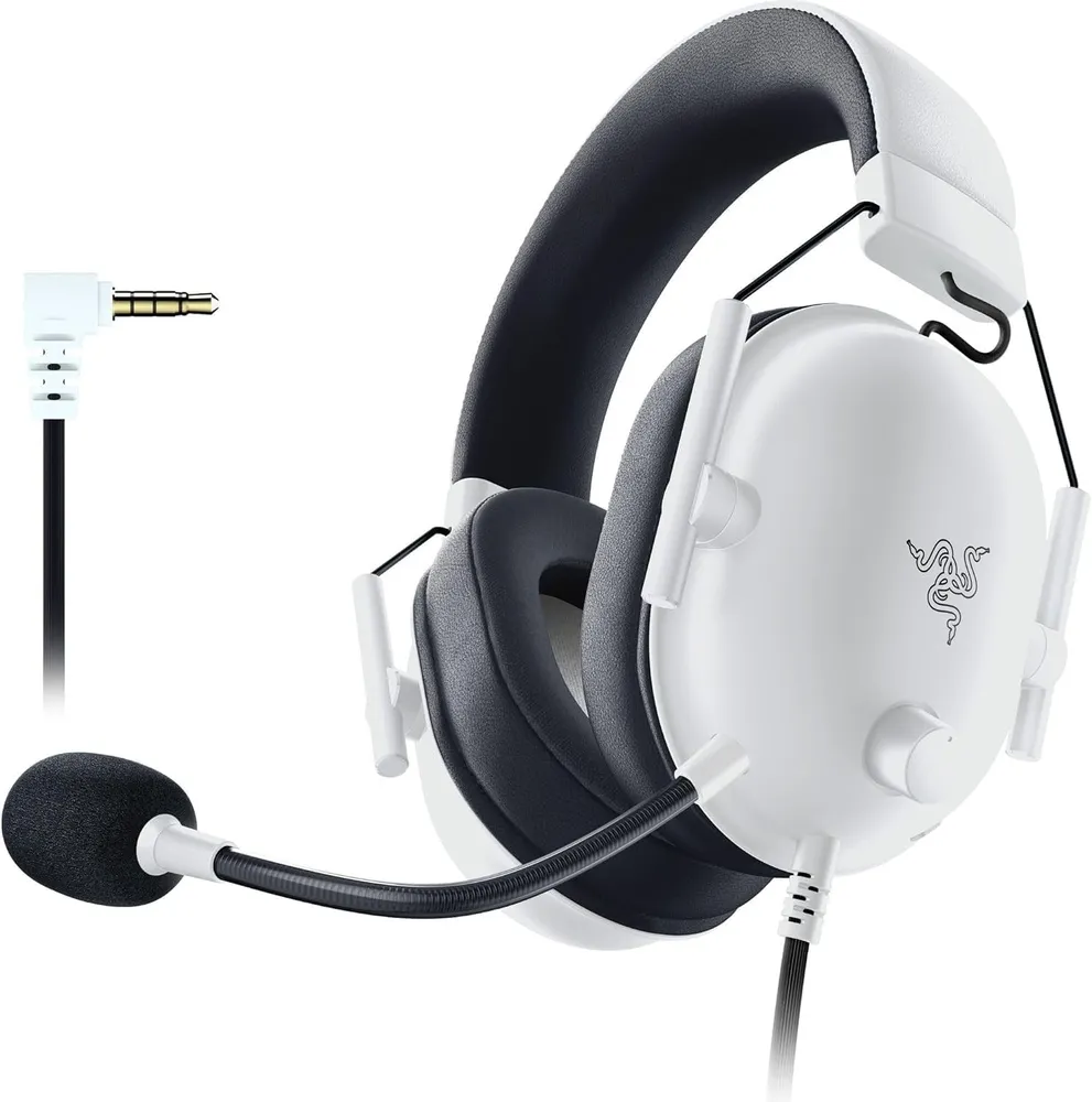 אוזניות גיימינג בצבע לבן Blackshark V2x מבית Razer