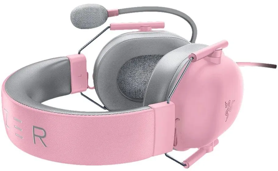 אוזניות גיימינג חוטיות Razer BlackShark V2 X Pink (Quartz)