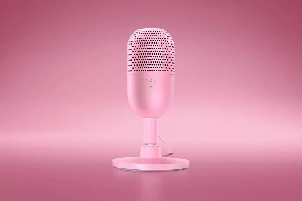 מיקרופון קונדנסר לגיימינג Razer Seiren V3 Mini – צבע ורוד