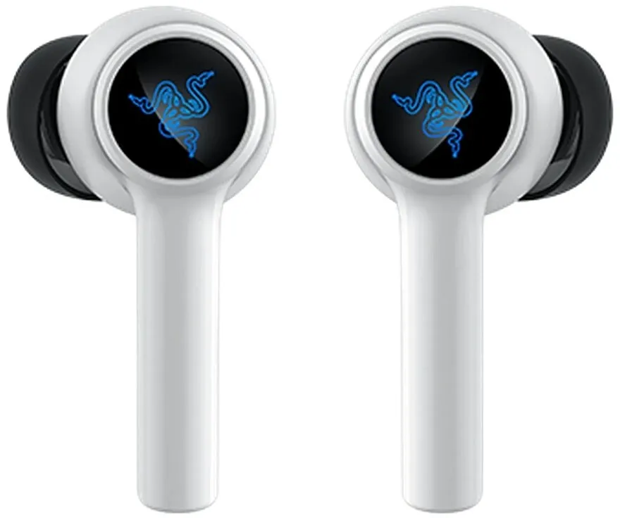 אוזניות גיימינג אלחוטיות Razer Hammerhead HyperSpeed – PlayStation Licensed White