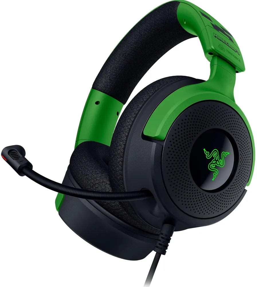 אוזניות גיימינג חוטיות – Razer Kraken V4 X Minecraft Edition