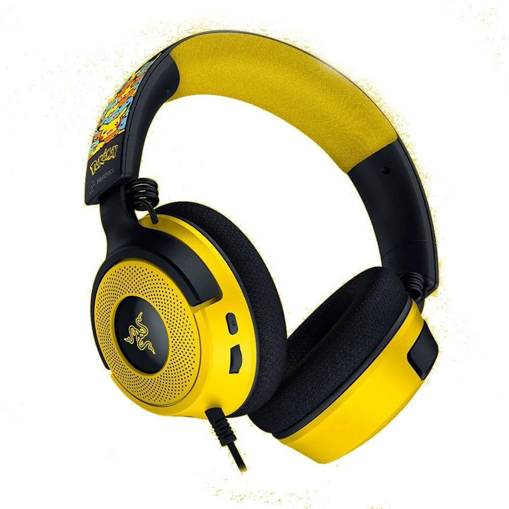 אוזניות גיימינג חוטיות Razer Kraken X Pok?mon Edition צהוב-שחור