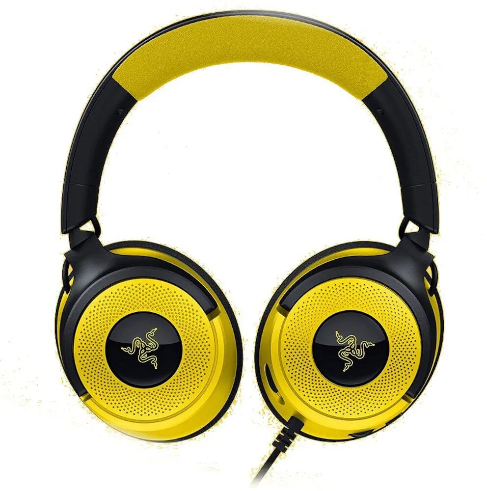 אוזניות גיימינג חוטיות Razer Kraken X Pok?mon Edition צהוב-שחור
