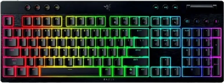 מקלדת גיימרים מכנית אלחוטית Razer BlackWidow V4 Low-Profile – פרופיל נמוך
