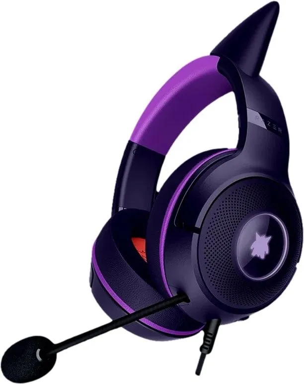 אוזניות גיימינג Razer Kraken Kitty V2 – סדרת Pokemon Gengar