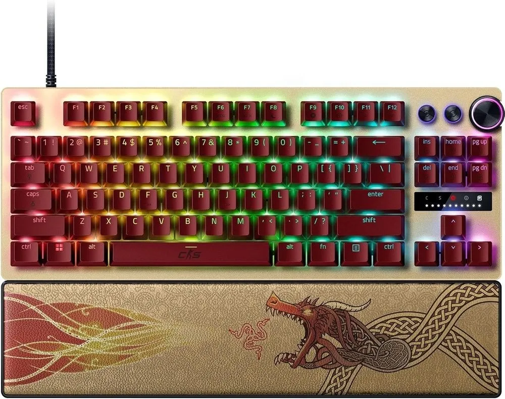 מקלדת גיימרים מכנית Razer Huntsman V3 Pro Tenkeyless Counter-Strike 2
