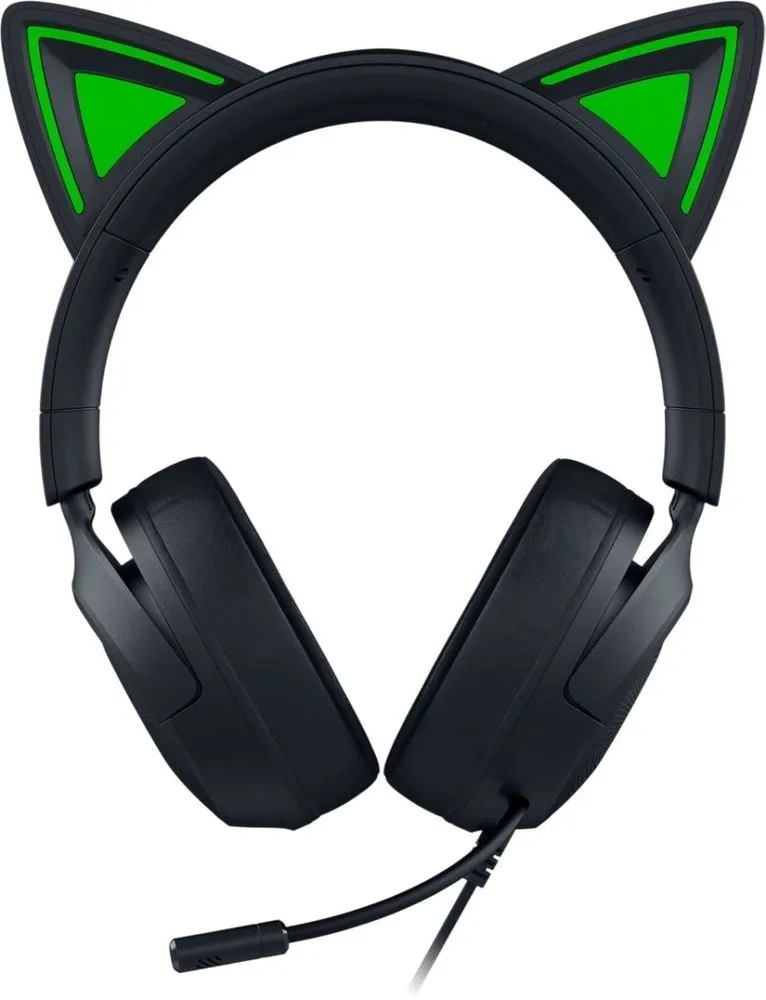 אוזניות גיימינג Razer Kraken Kitty V3 X בצבע שחור