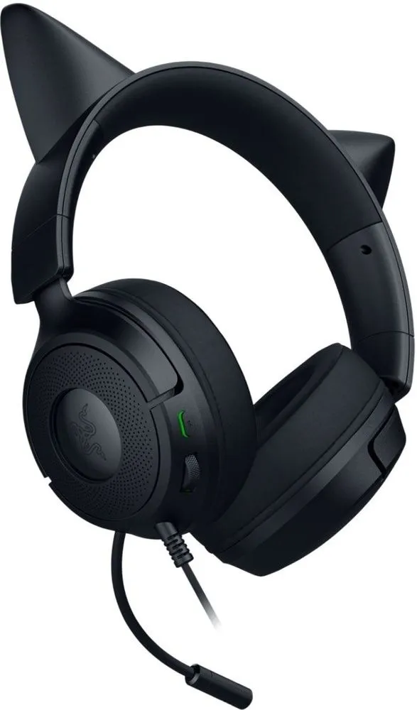 אוזניות גיימינג Razer Kraken Kitty V3 X בצבע שחור