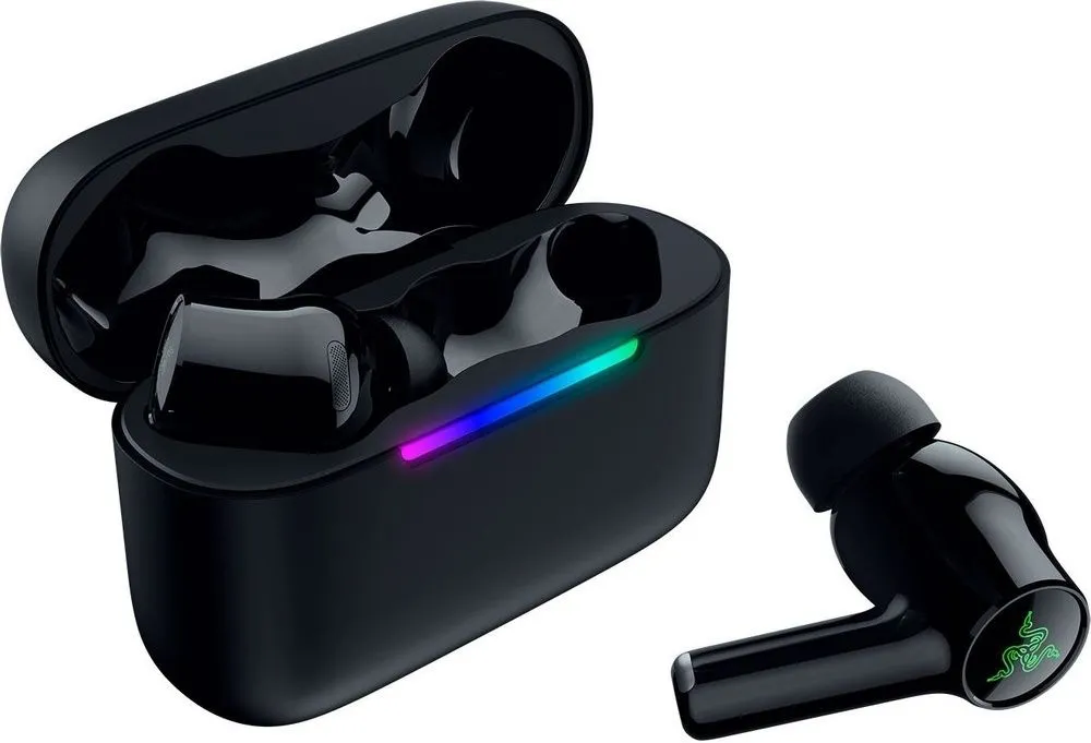 אוזניות גיימינג אלחוטיות Razer Hammerhead V3 X HyperSpeed בצבע שחור
