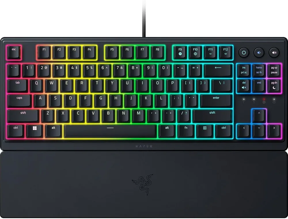 מקלדת גיימרים Razer Ornata V3 Tenkeyless – מתג היברידי מסוג Mecha-Membrane