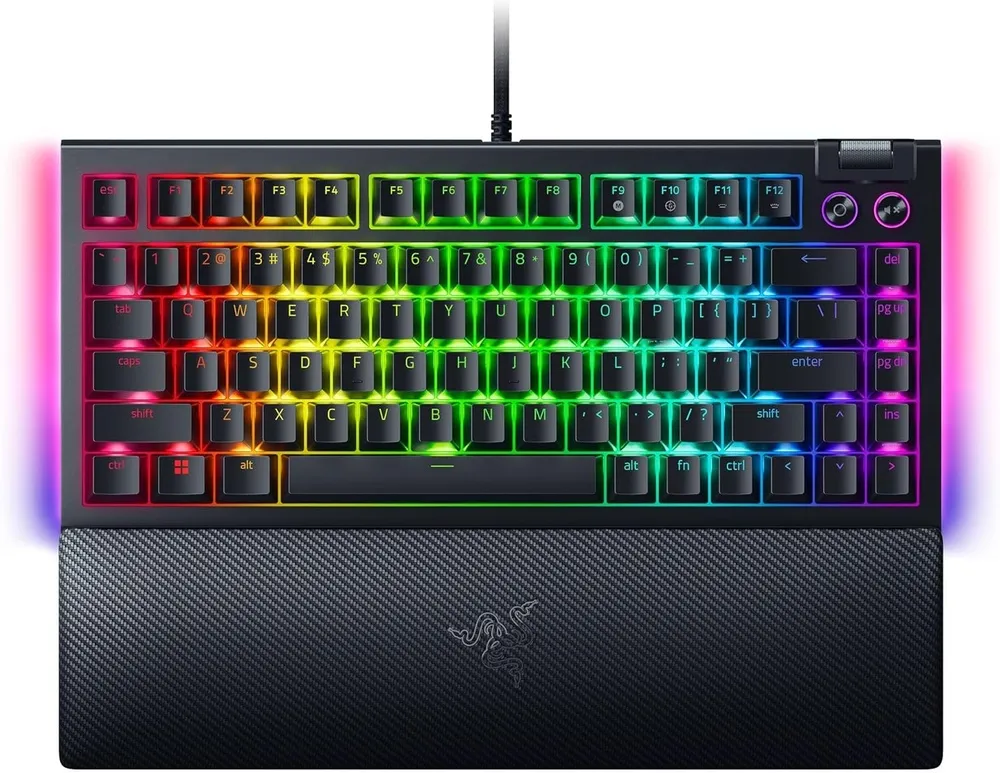 מקלדת גיימינג מכנית Razer Blackwidow V4 75% Hot Swappable