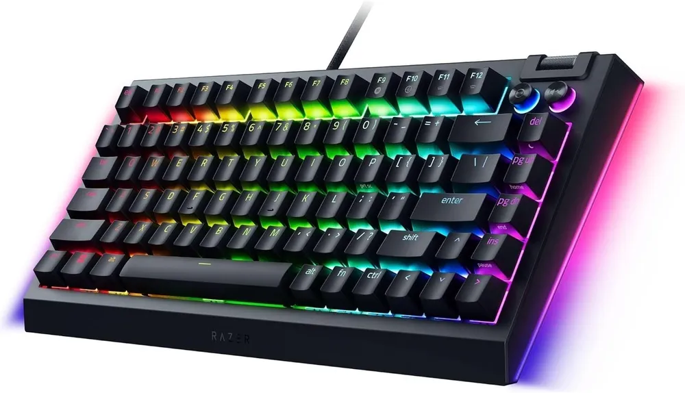 מקלדת גיימינג מכנית Razer Blackwidow V4 75% Hot Swappable