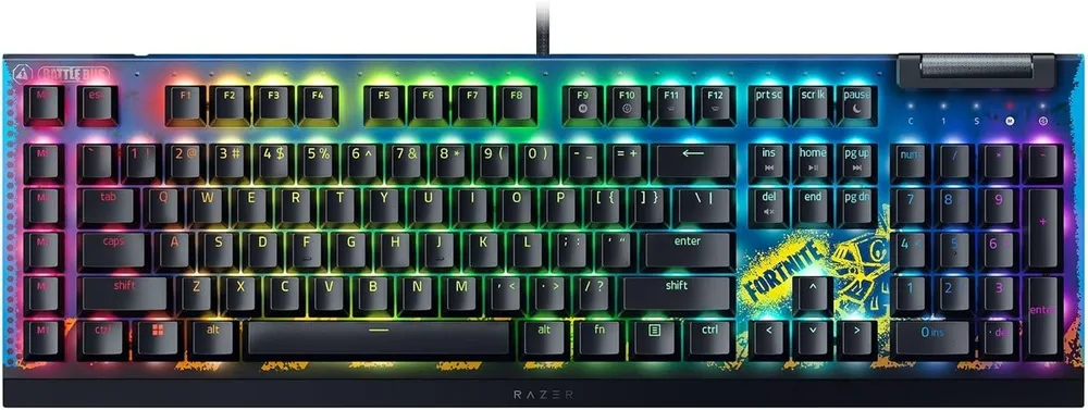 מקלדת גיימינג מכנית Razer BlackWidow V4 X Yellow Switch