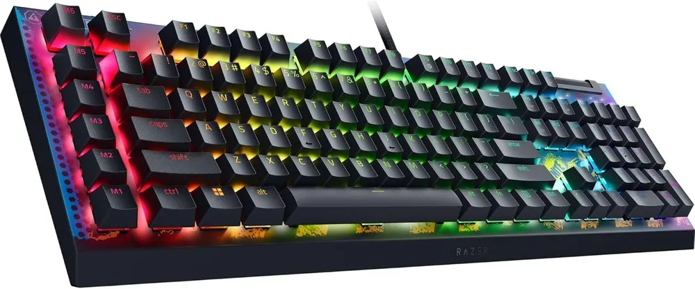 מקלדת גיימינג מכנית Razer BlackWidow V4 X Yellow Switch